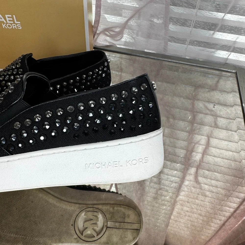 Michael Kors Black Slip-On Women’s Shoes - Picture 5 of 8